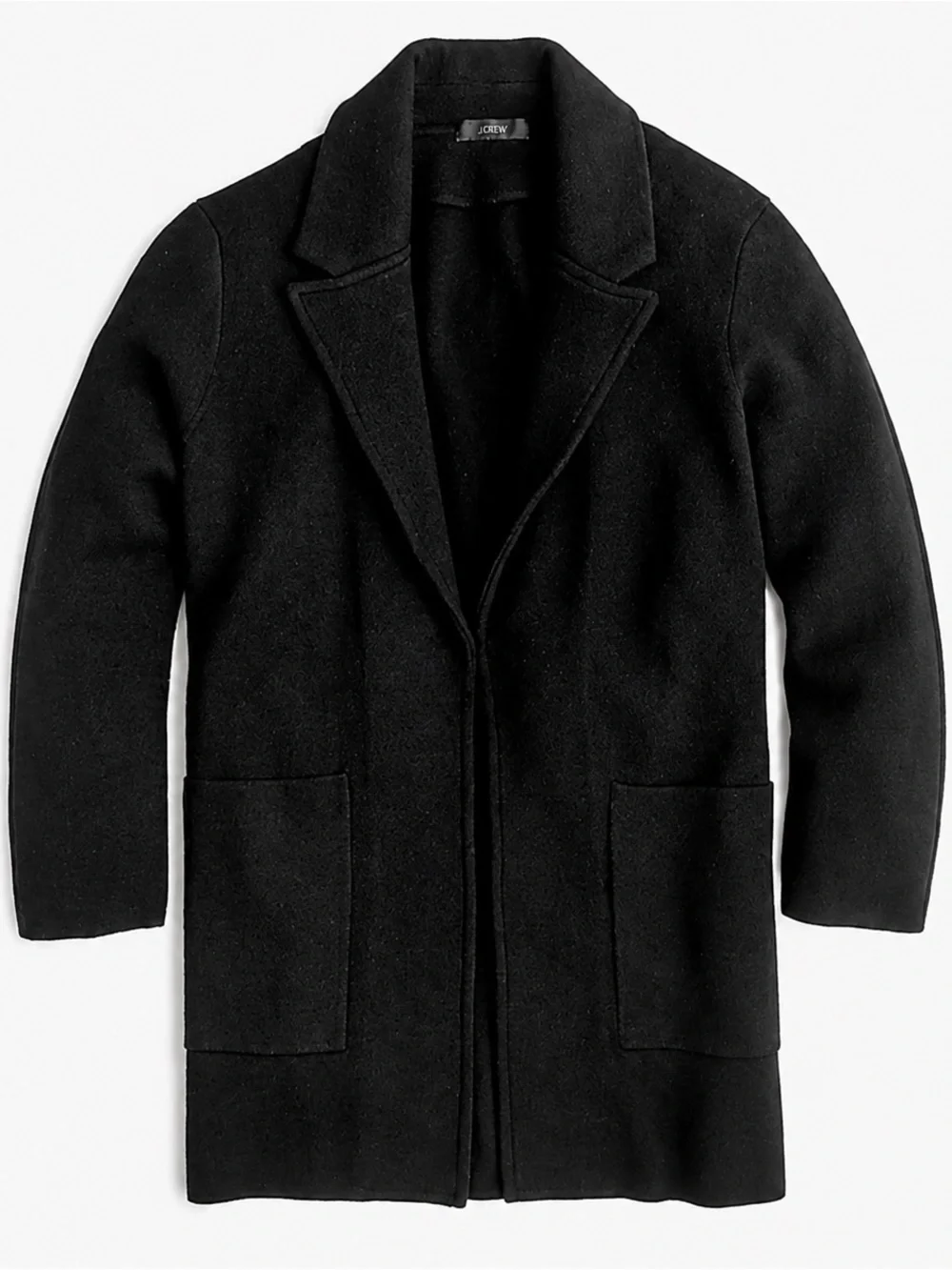 J.Crew Sophie Sweater Blazer Black Merino Wool Blend Size Small